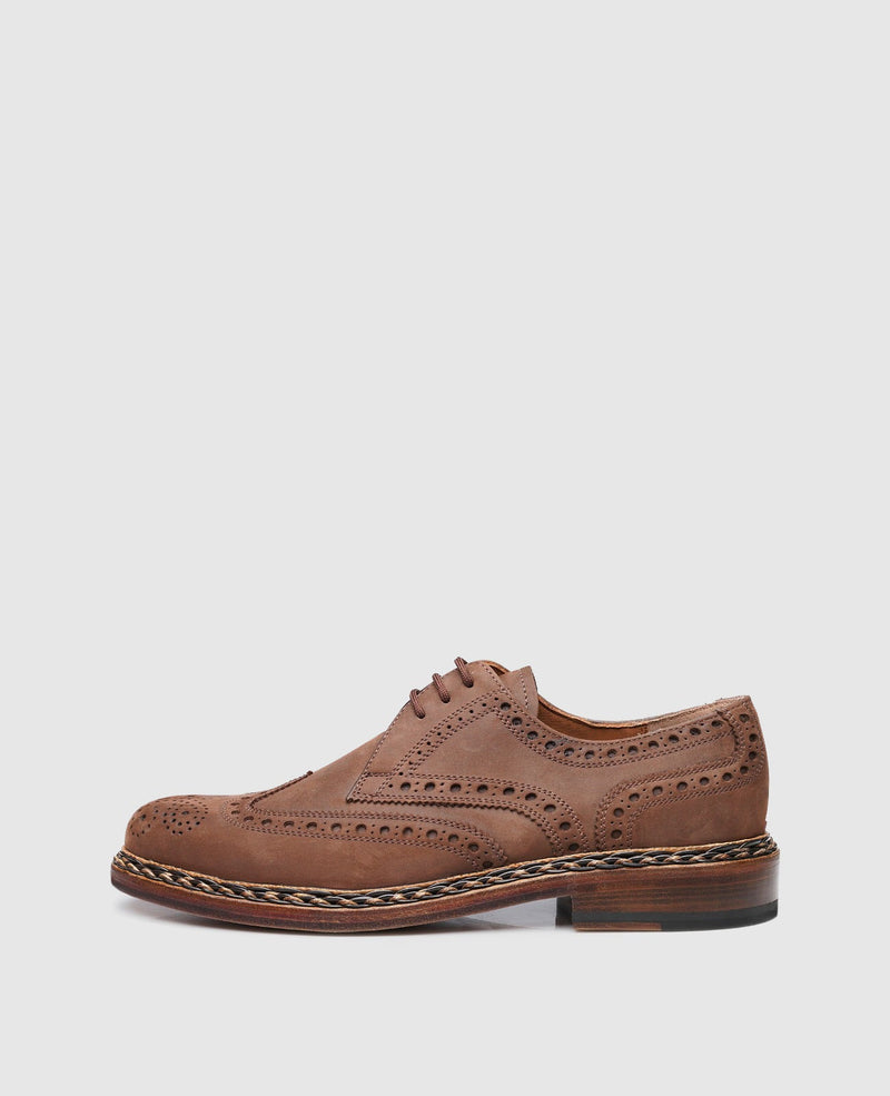 Shoepassion Handgefertigter Buda Full-Brogue Derby Herrenschuh Heinrich Dinkelacker Shoepassion