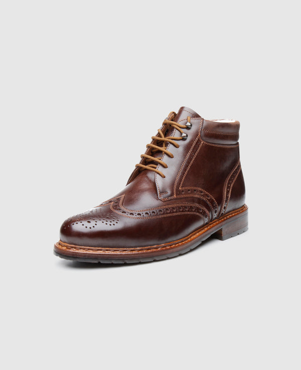 Buda Full Brogue H - Mocca