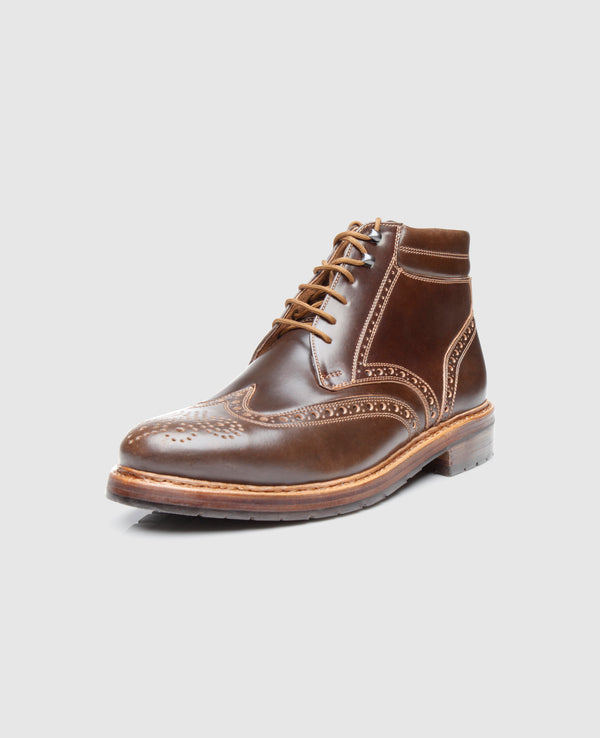 Buda Full-Brogue C - Dark Cognac