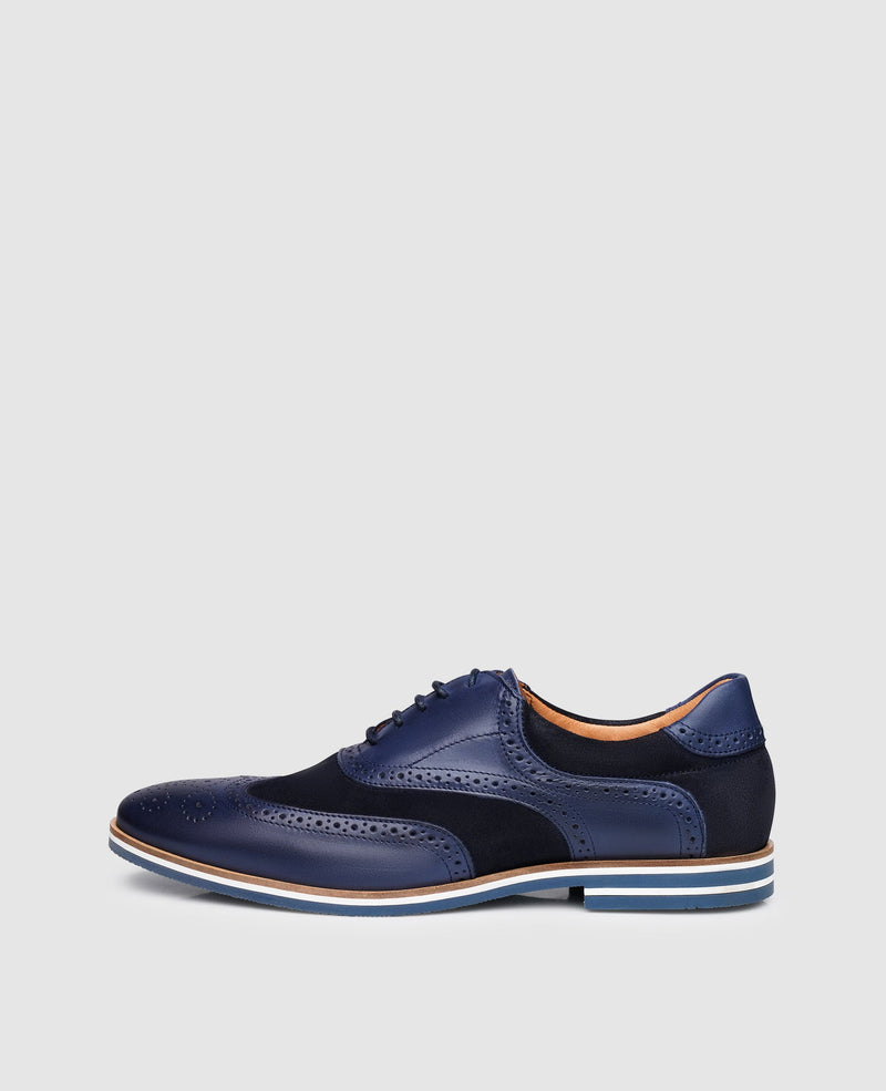 Shoepassion Full-Brogue Oxford mit Gummisohle Modern Basics Shoepassion