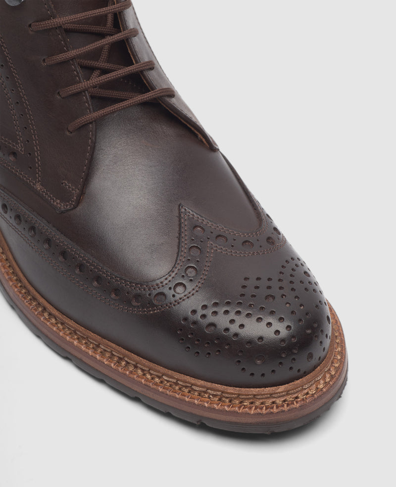 Buda Full Brogue H - Coffee