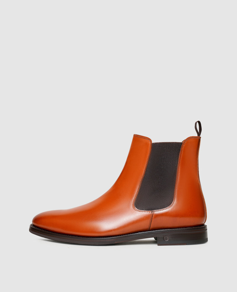 Shoepassion Rahmengenähte Herren Chelsea Boots aus Glattleder Henry Stevens Shoepassion