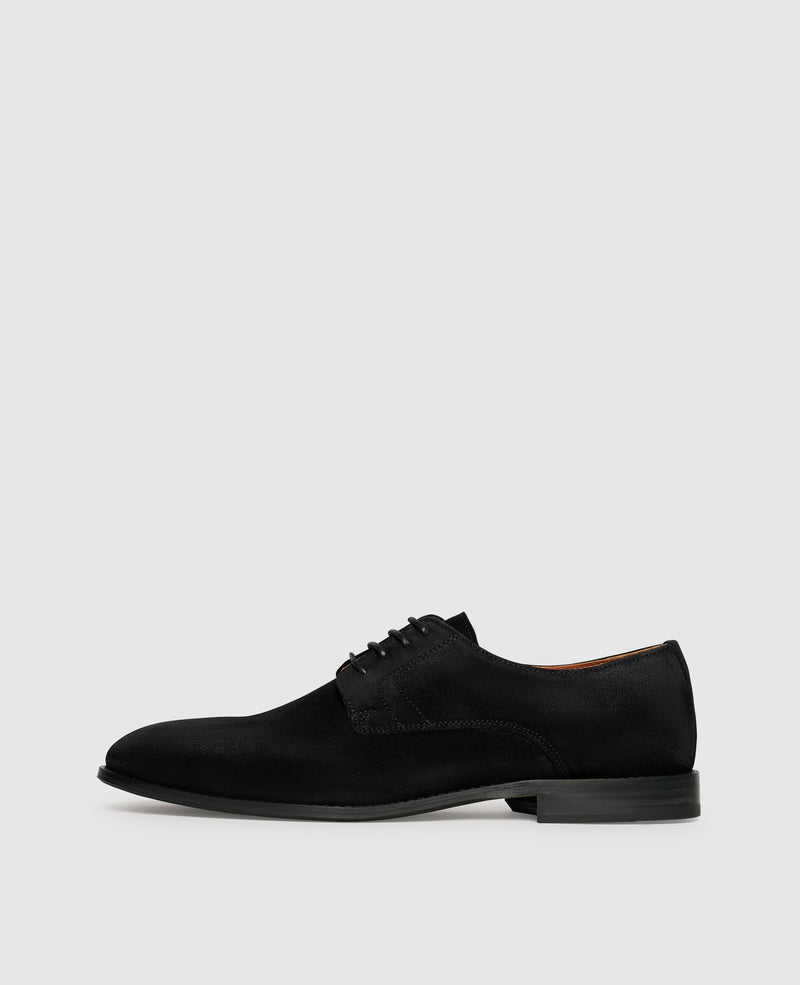 Shoepassion Plain Derby aus Velours mit Leder-Gummisohle Henry Stevens Shoepassion