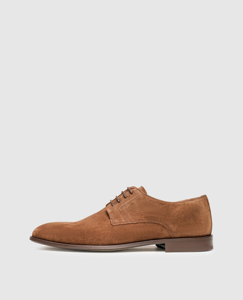 Shoepassion Plain Derby aus Velours mit Leder-Gummisohle Henry Stevens Shoepassion