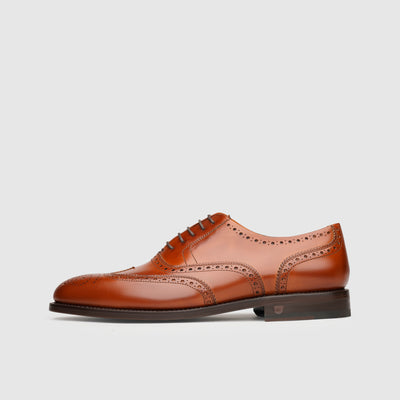 Brogues Herrenschuhe mit Lochverzierung