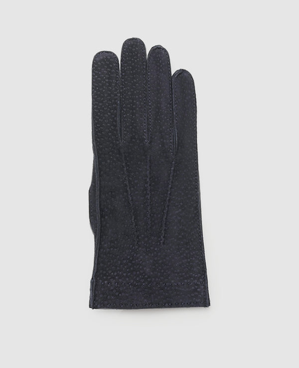 Wildschweinleder Handschuhe - Dunkelbraun